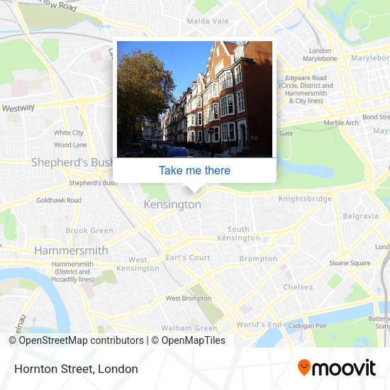 Hornton Street map