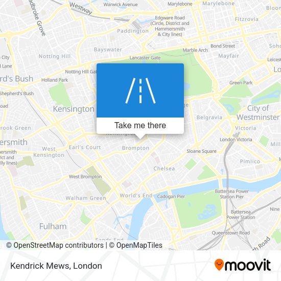 Kendrick Mews map