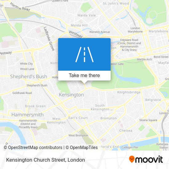 Kensington Church Street map