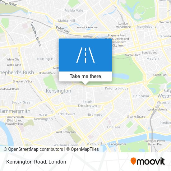 Kensington Road map