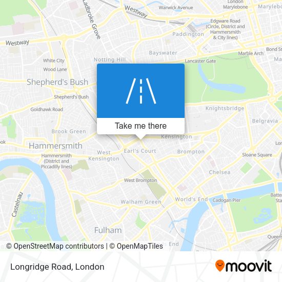 Longridge Road map