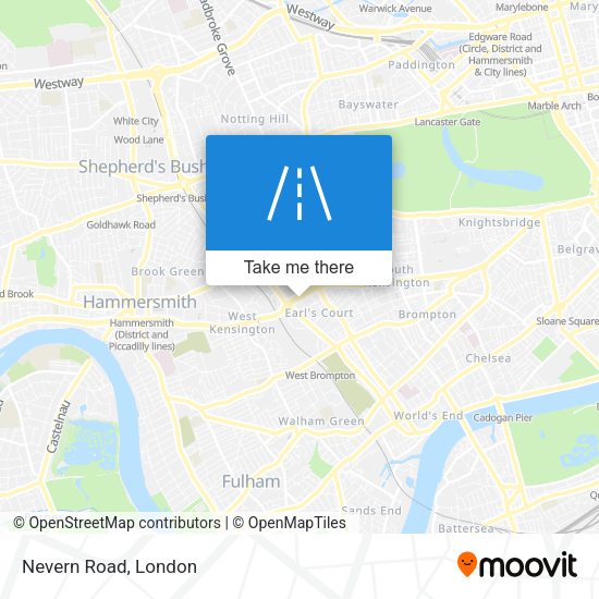Nevern Road map