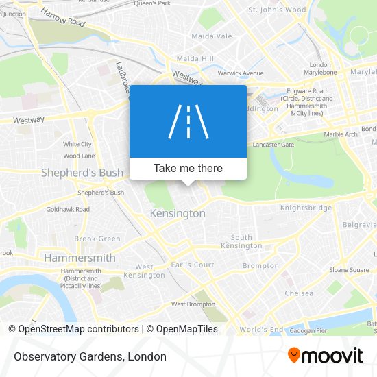 Observatory Gardens map