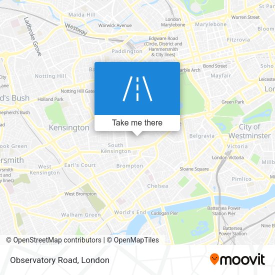Observatory Road map