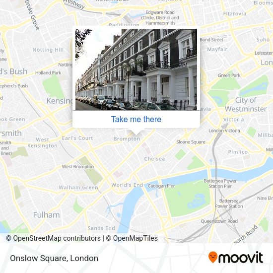 Onslow Square map