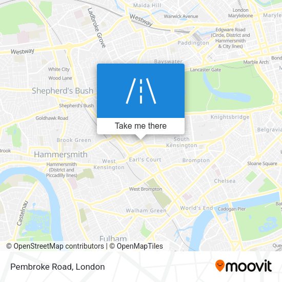 Pembroke Road map
