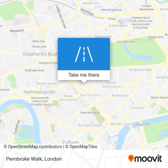 Pembroke Walk map
