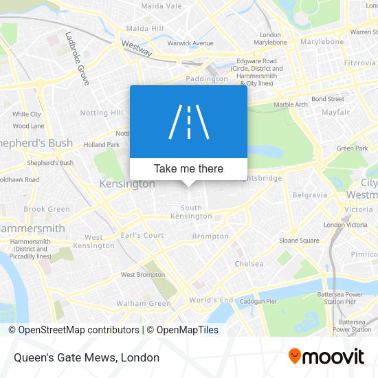 Queen's Gate Mews map