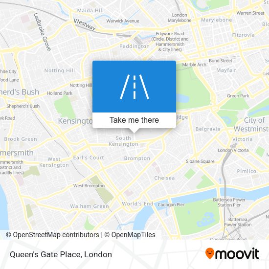 Queen's Gate Place map