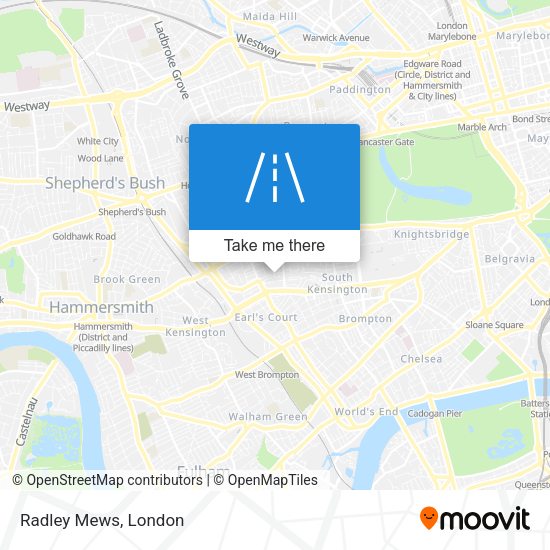 Radley Mews map
