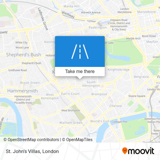 St. John's Villas map