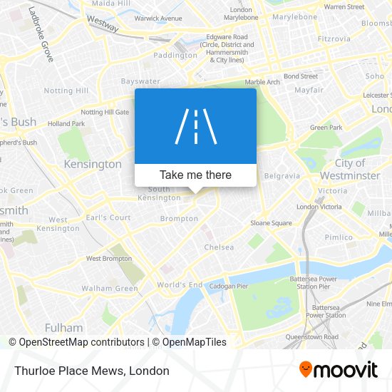Thurloe Place Mews map