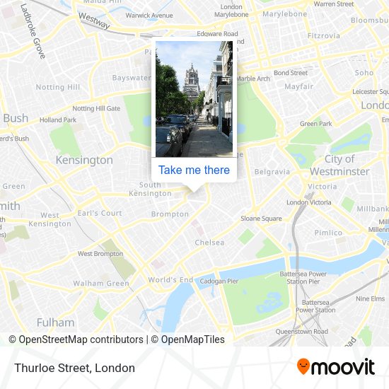 Thurloe Street map