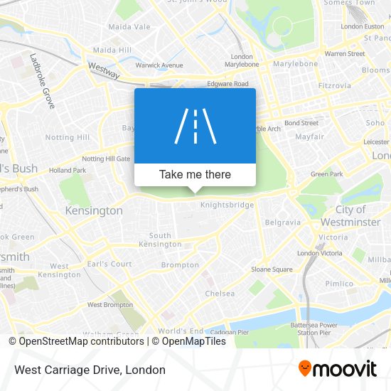 West Carriage Drive map