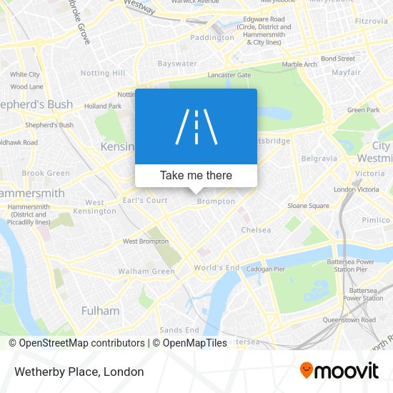 Wetherby Place map