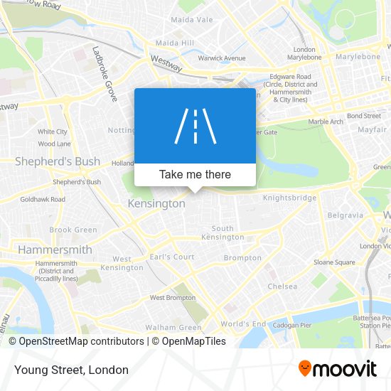 Young Street map