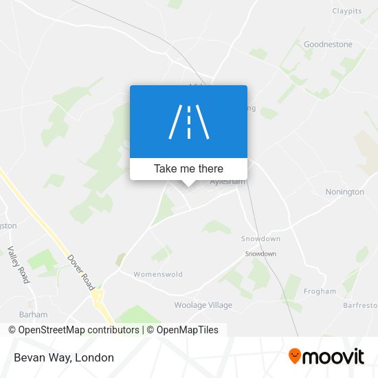 Bevan Way map