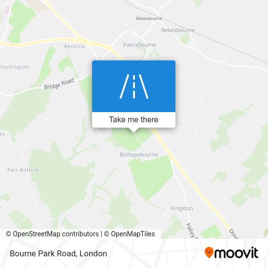 Bourne Park Road map