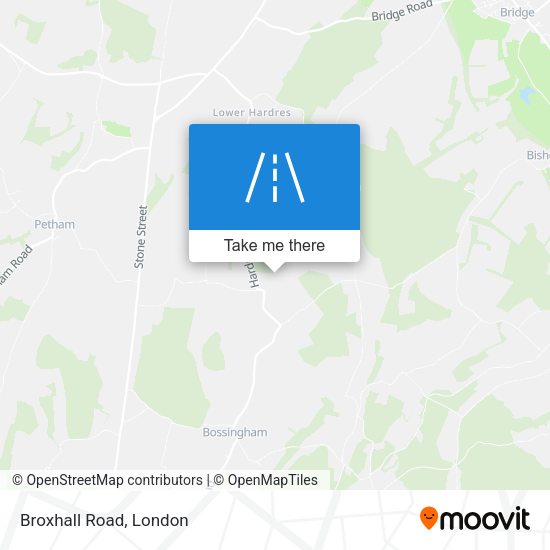 Broxhall Road map
