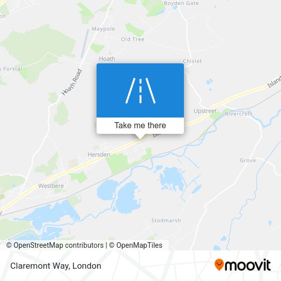 Claremont Way map