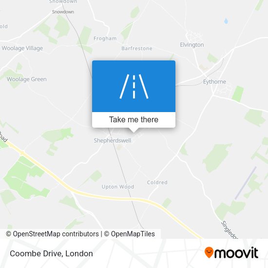 Coombe Drive map