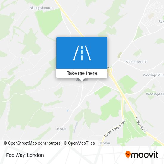 Fox Way map