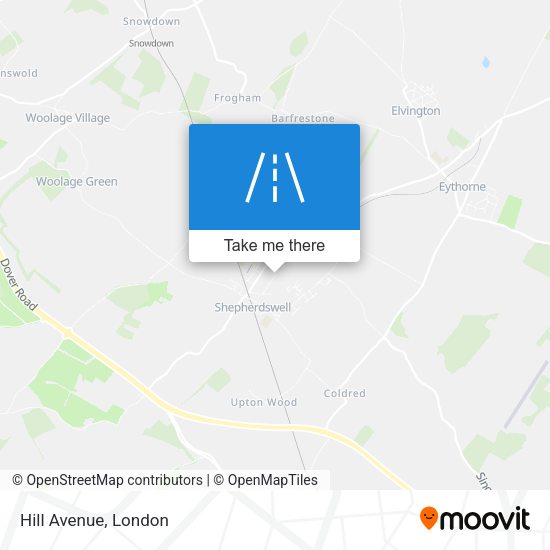 Hill Avenue map