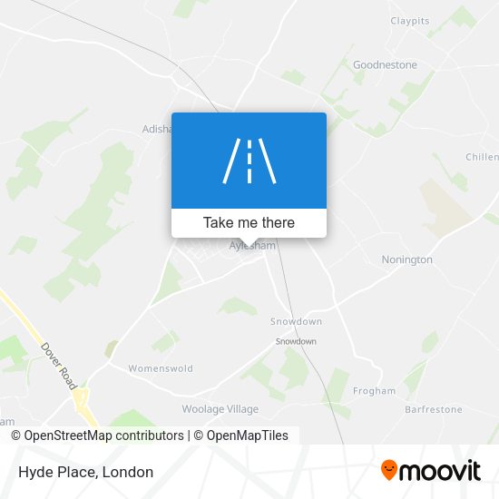 Hyde Place map