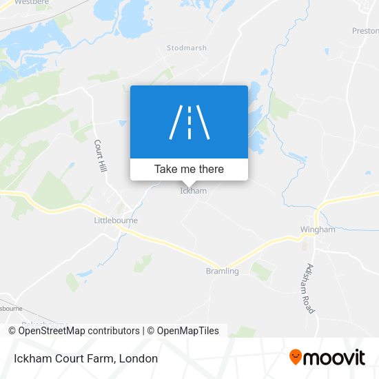 Ickham Court Farm map