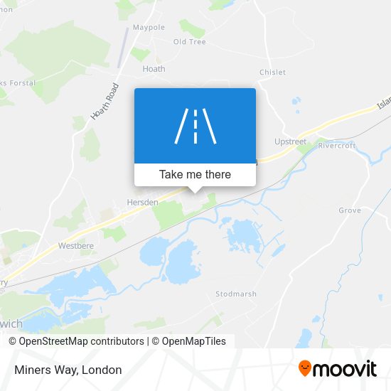 Miners Way map