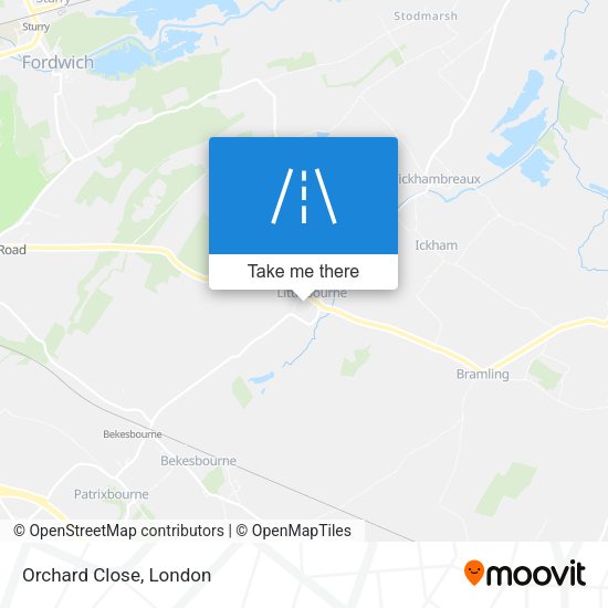 Orchard Close map