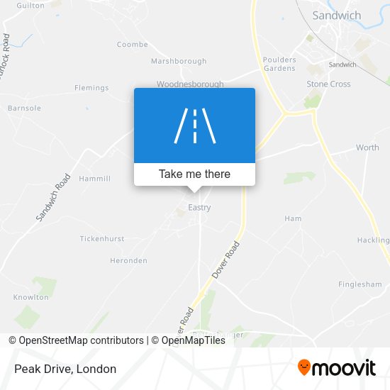 Peak Drive map