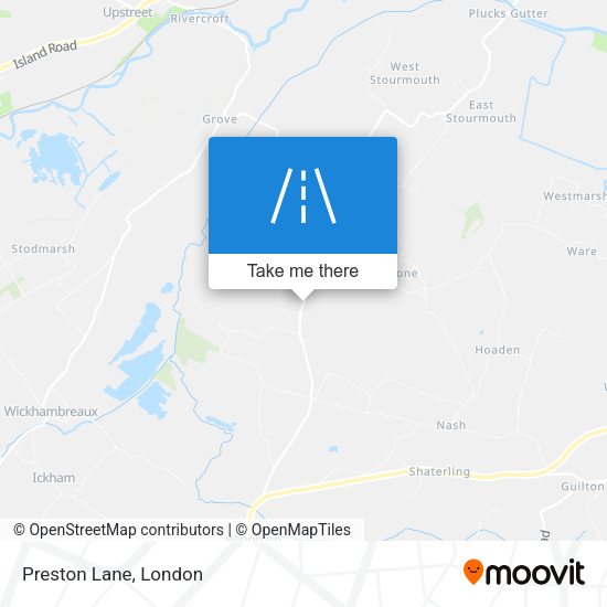 Preston Lane map