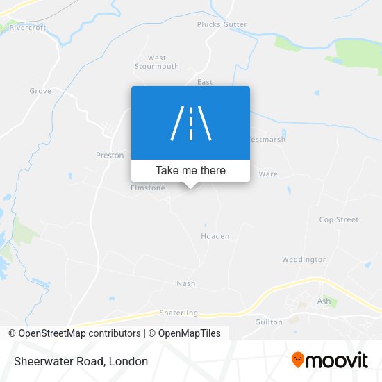 Sheerwater Road map