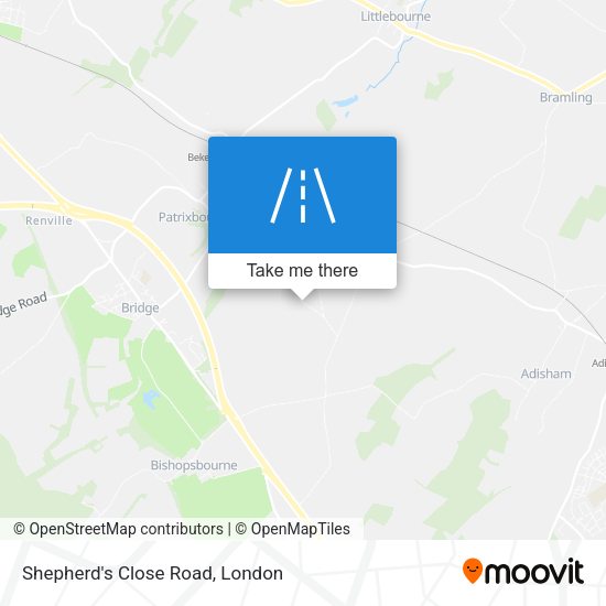 Shepherd's Close Road map