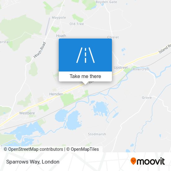 Sparrows Way map