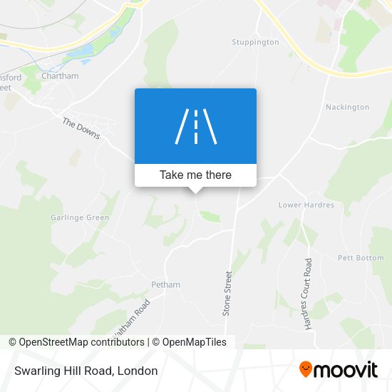 Swarling Hill Road map