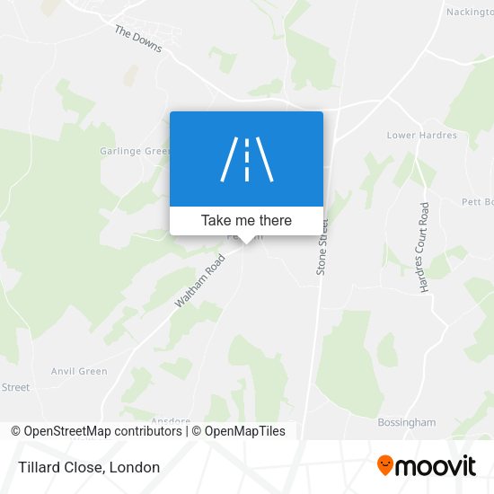 Tillard Close map