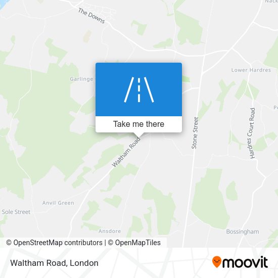 Waltham Road map