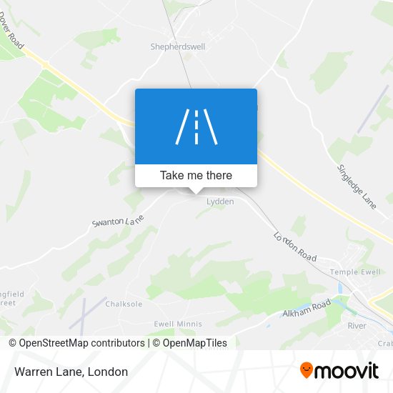 Warren Lane map