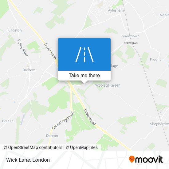 Wick Lane map