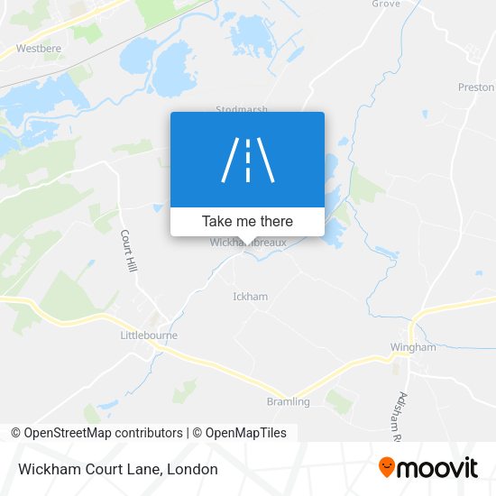 Wickham Court Lane map