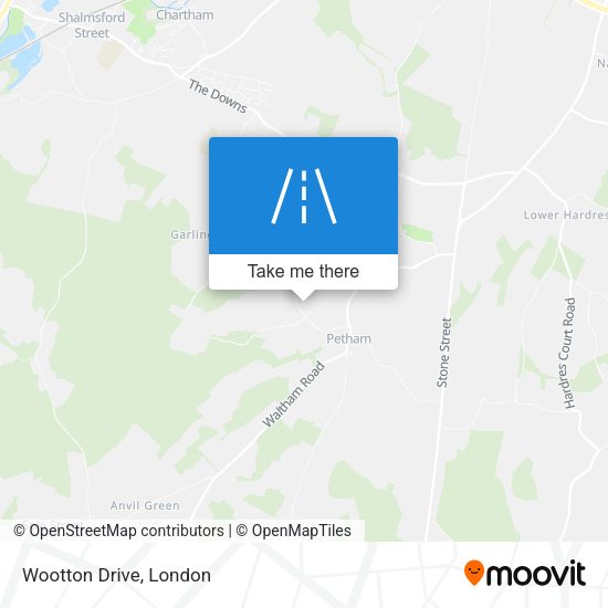Wootton Drive map