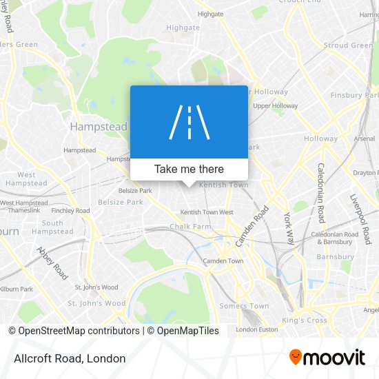 Allcroft Road map