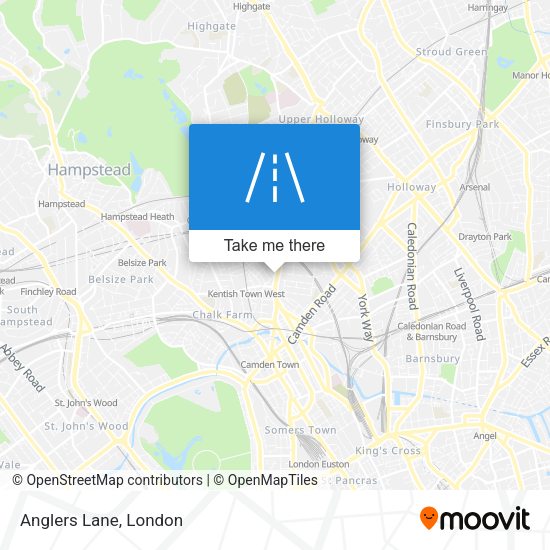 Anglers Lane map