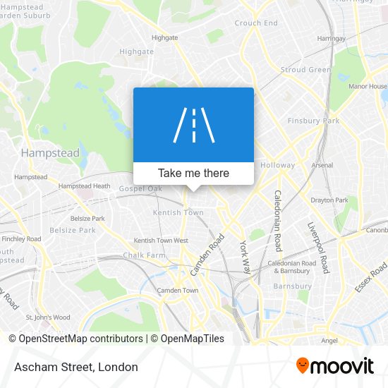Ascham Street map