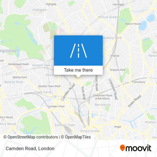 Camden Road map