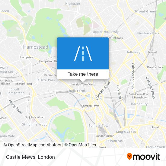 Castle Mews map