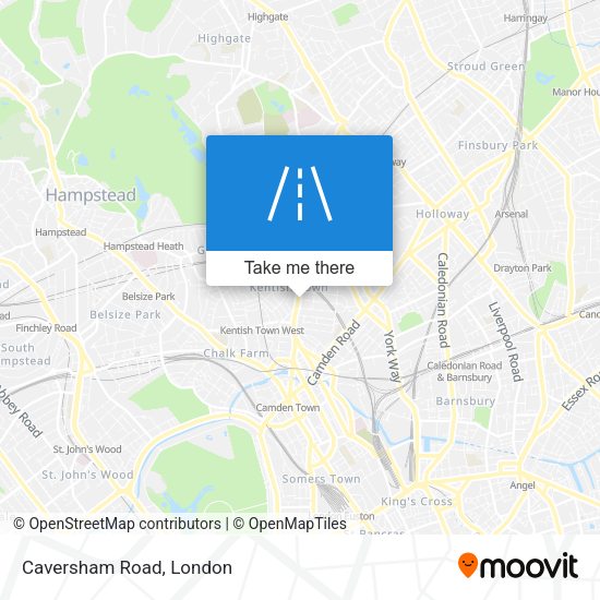 Caversham Road map