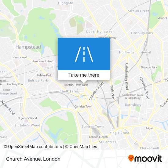 Church Avenue map